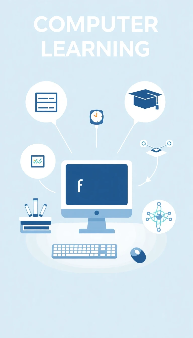 Ilustração abstrata de tecnologia e aprendizado